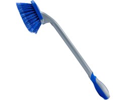 Autowasborstel met lange steel - draagbare bandenborstel van 50 cm - antisliphandvat - multifunctioneel gereedschap voor het wassen en reinigen van de auto
