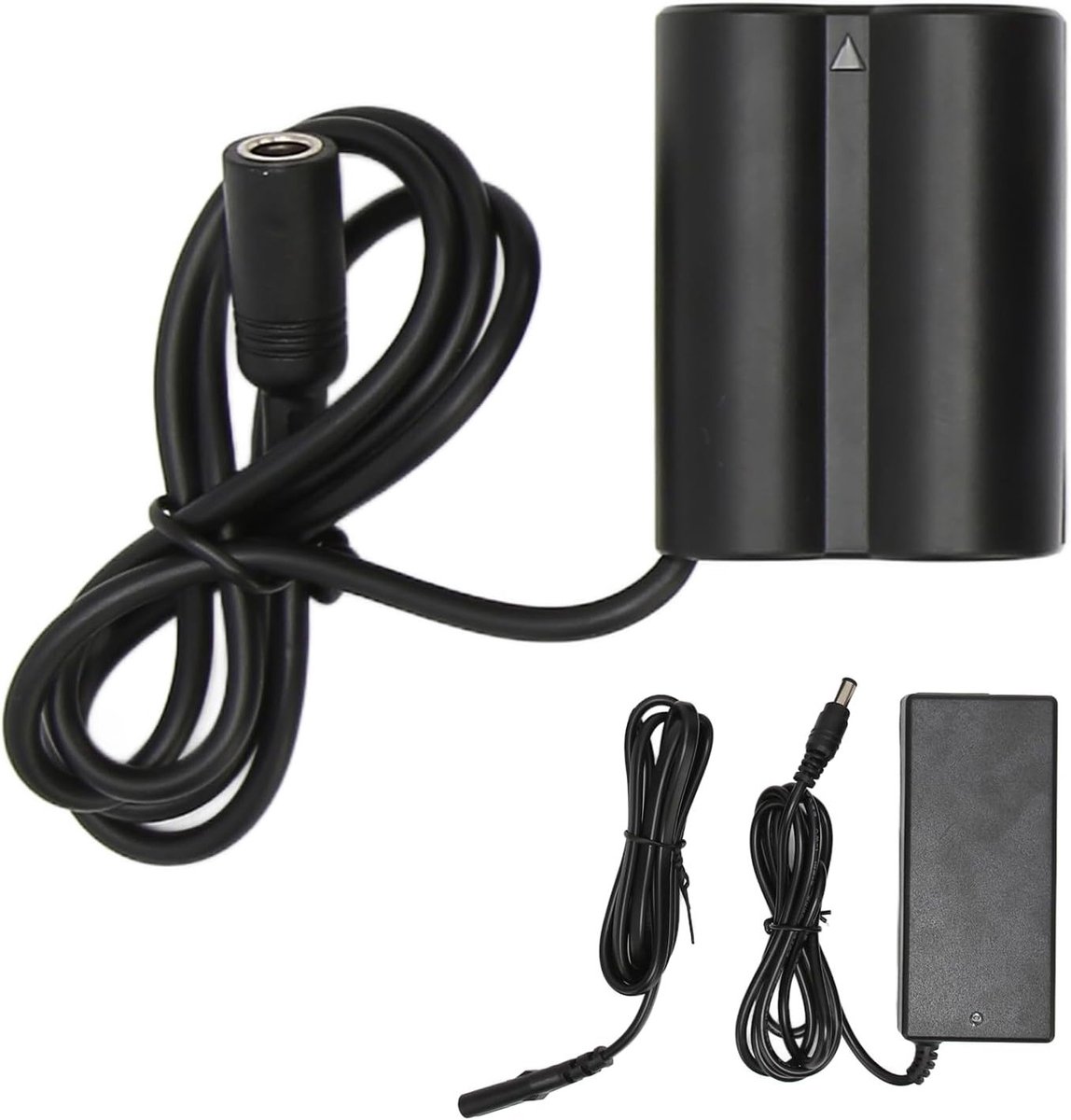 Volledige decodering dummy batterij en AC voeding adapter voor Fujifilm camera's zoals X-T5, X-T4, GFX-100S en meer, inclusief oplader en EU stekker