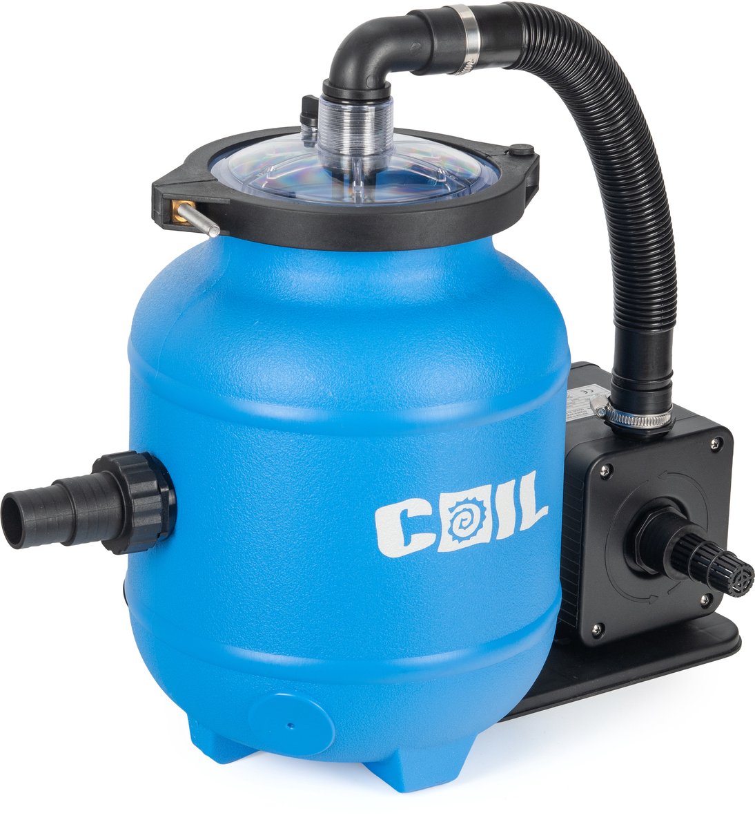 COIL Zandfilterpomp 4000 l/u (100W) – Inclusief Aqualoon filterballen 320g – Zwembadpomp tot 15 m³ – 32 mm aansluiting – foto 6