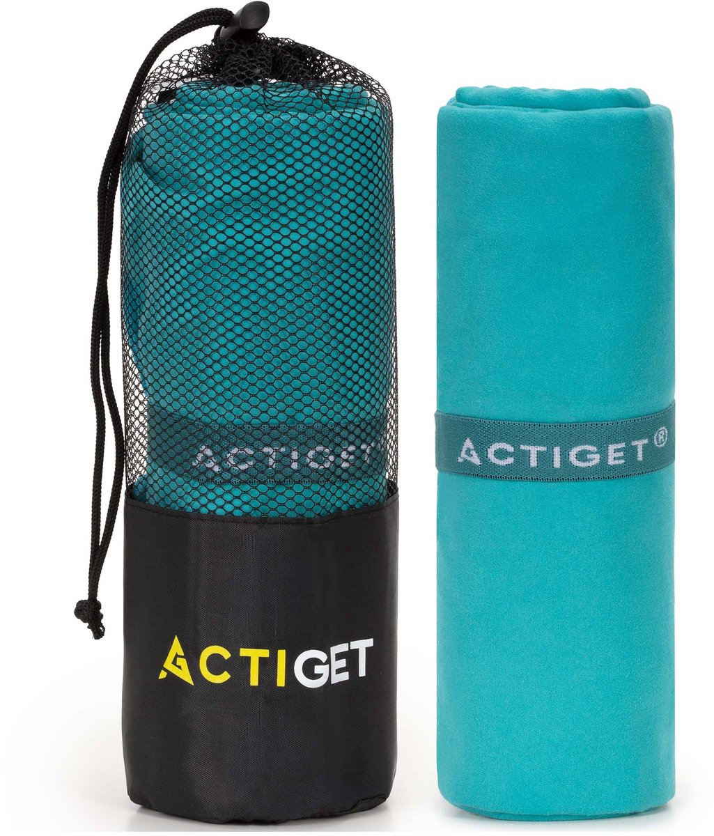 Actiget® Strandlaken | Badlaken | Strandhanddoek | Microvezel | 180 x 100 cm | Turquoise