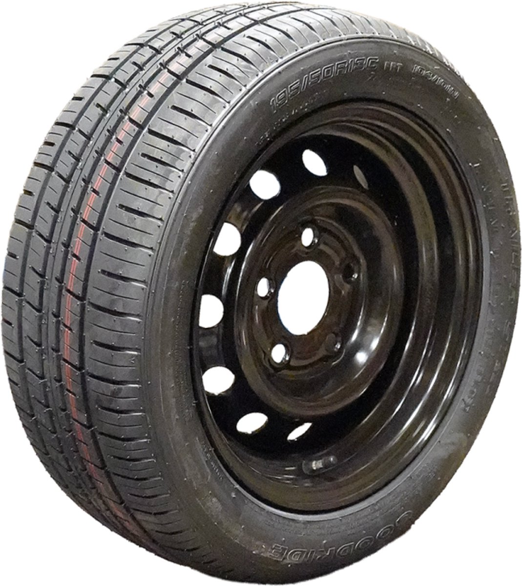 Compleet Wiel - Velg + Band | 6J x 13H2 | TL | 195/50 R13C inch | ET30 | 5 x 112 | GT radial