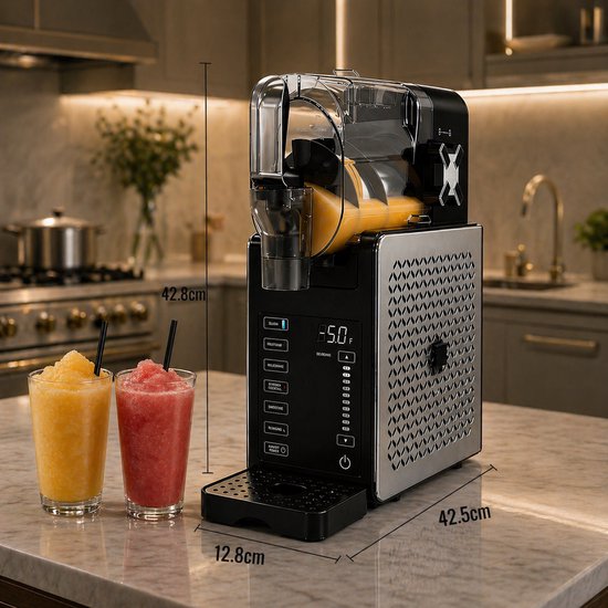Sello! slush-ijsmachine - slush puppy maker - 6 programma’s - 10 textuurinstellingen - stil in gebruik - zelfreinigend - 1,9L van Merkloos — afbeelding 3