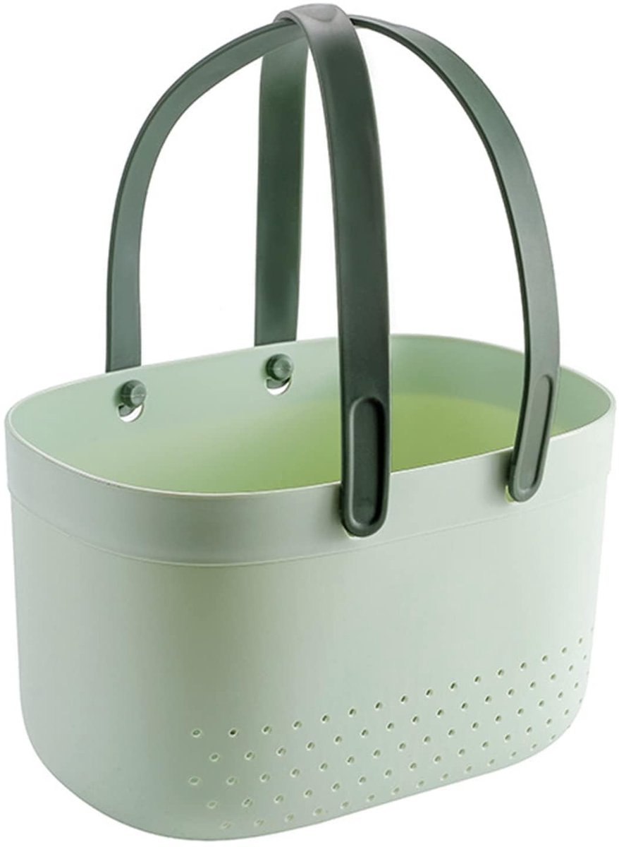 Allecto - Draagbare Douche Caddy - Grote capaciteit - Groen - Organizer voor badproducten - Ideaal voor studenten - Kunststof