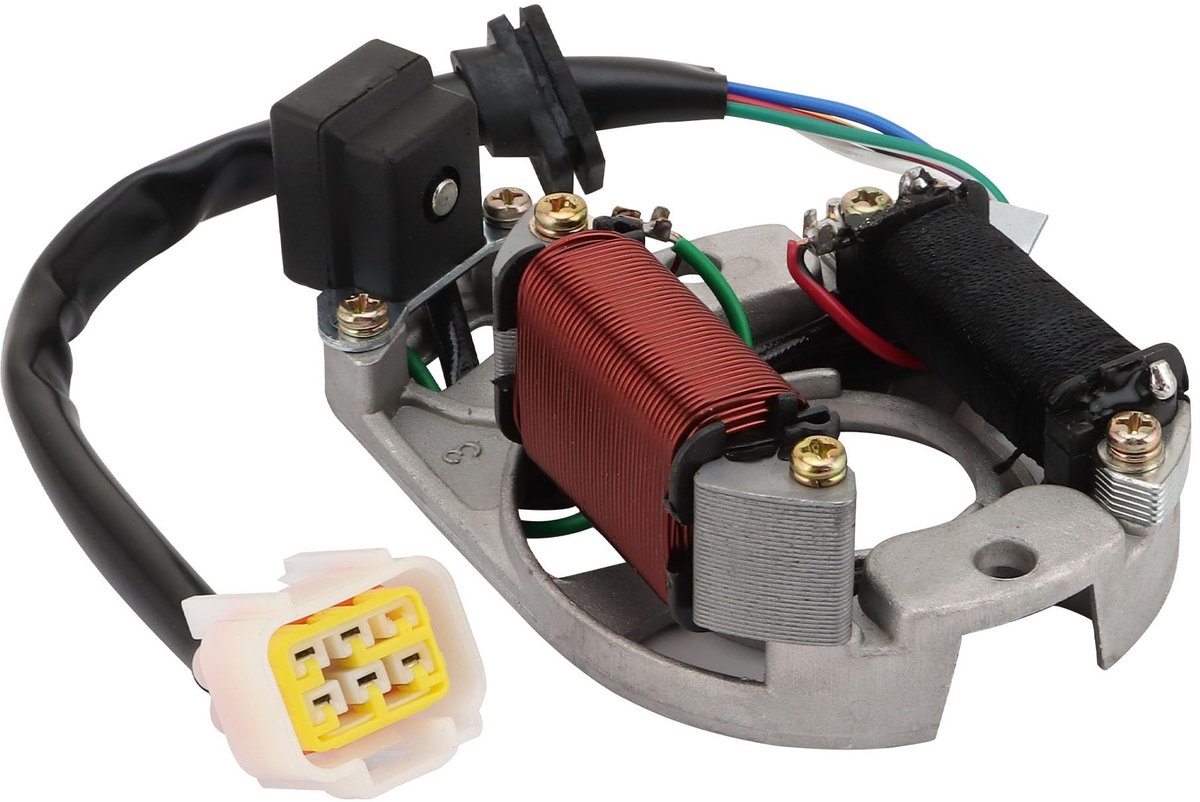 Allecto - Motorfiets Magnetische Stator ontsteking spoel - Vervanging DY100 XR50 CRF50 - Hoogwaardige materialen - 5 draad - Geschikt voor 70cc 110...