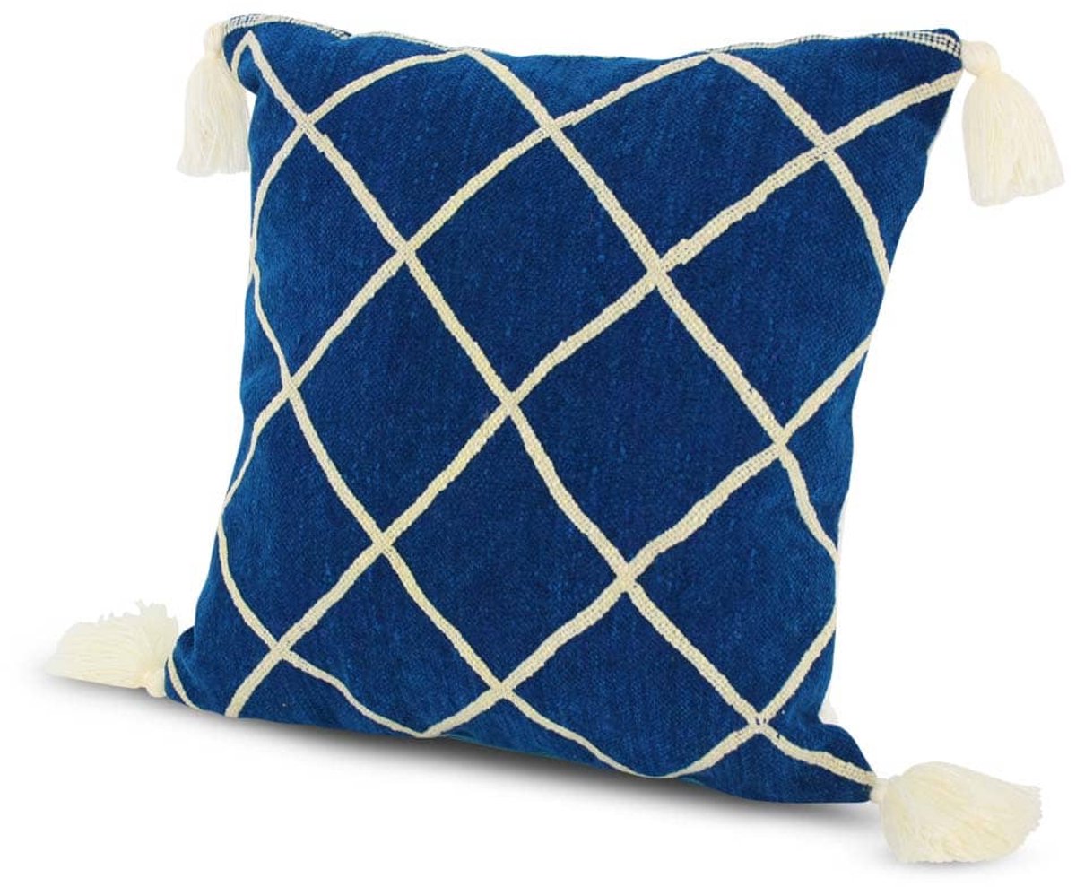 Safaary - Marokkaanse Kussen Kelim Blauw Vierkant