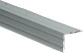 Duo-hoeklijn zelfkl. 24,5 x 30mm zilver geborsteld