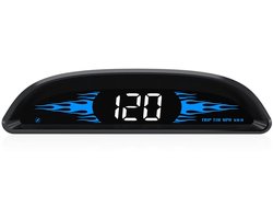 KZQ Car Head Up Display Met Gps Navigatie - Dual System Scherm Met Snelheid Tijd Richting En Kilometerstand - Voertuig Over Snelheid En Vermoeidheid Alarm