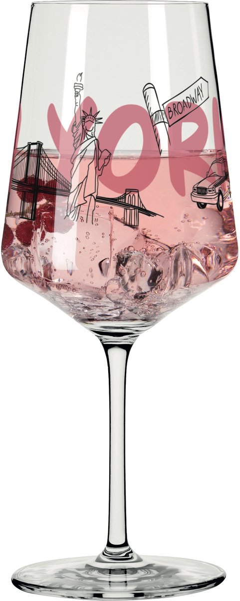 Ritzenhoff Cocktailglas - New York Design - 544 ml - Kristalglas - Voor Gin-Tonic, Aperol Spritz, Wijn en Meer - Geschikt voor de Vaatwasser