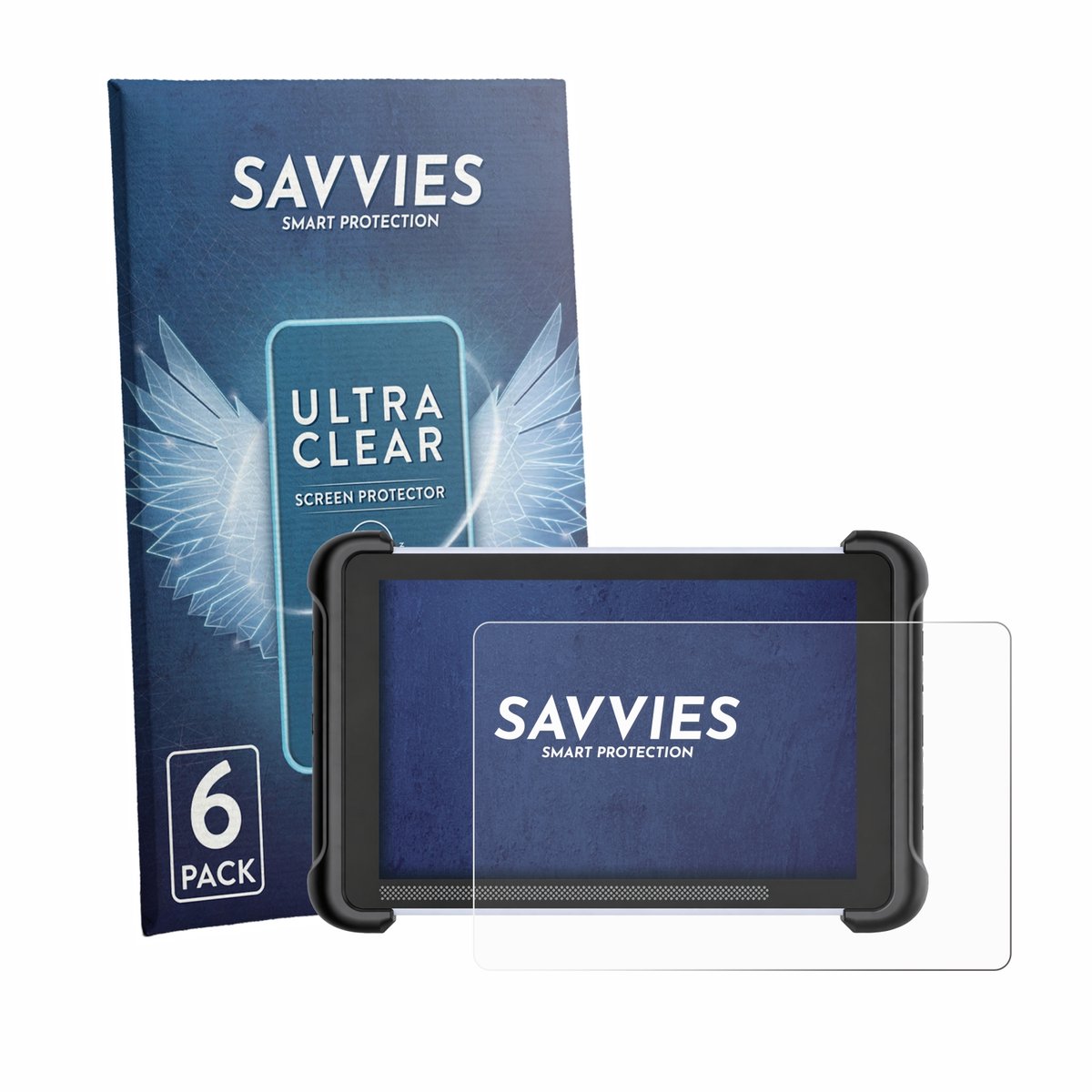 Savvies - Screenprotector voor MUCAR 892BT - Folie Beschermfolie transparant 6 Stuks