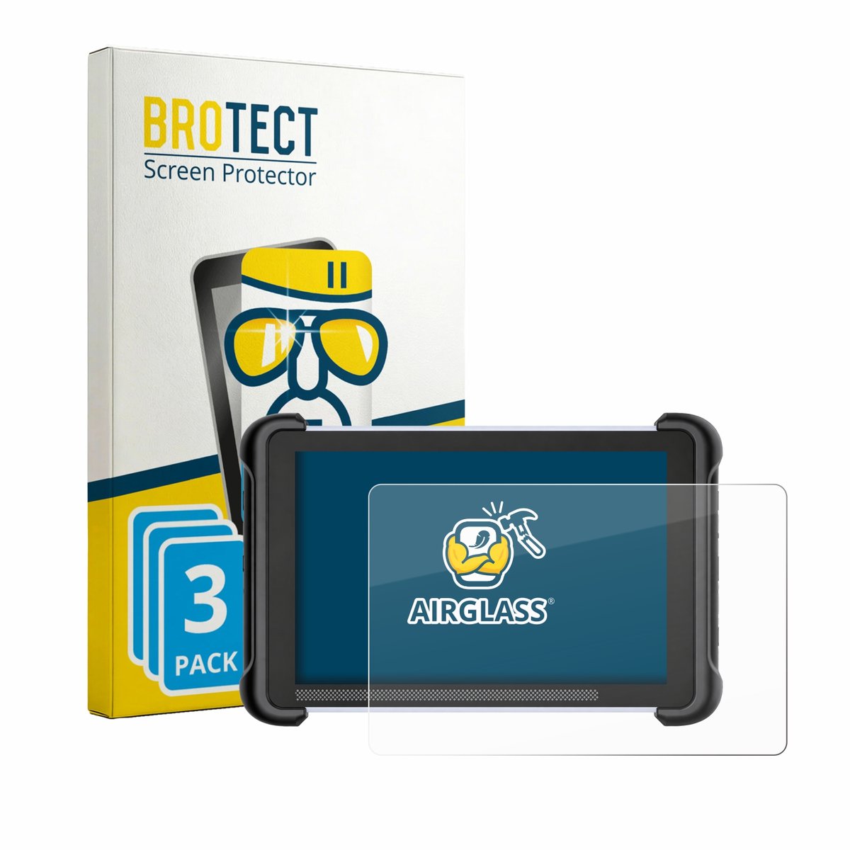 Screenprotector 3 Stuks voor MUCAR 892BT Beschermglas transparant