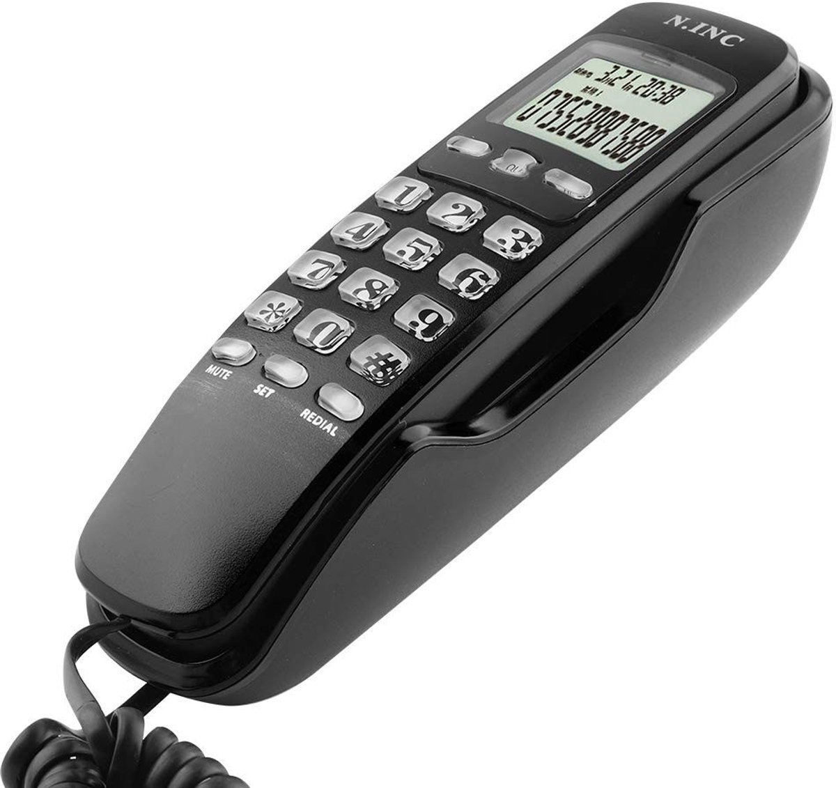 Allecto - Bedrade Telefoon met Antwoordapparaat - Inclusief Caller ID - Compact en Gebruiksvriendelijk - Zwart - Perfect voor Thuisgebruik - Betrou...