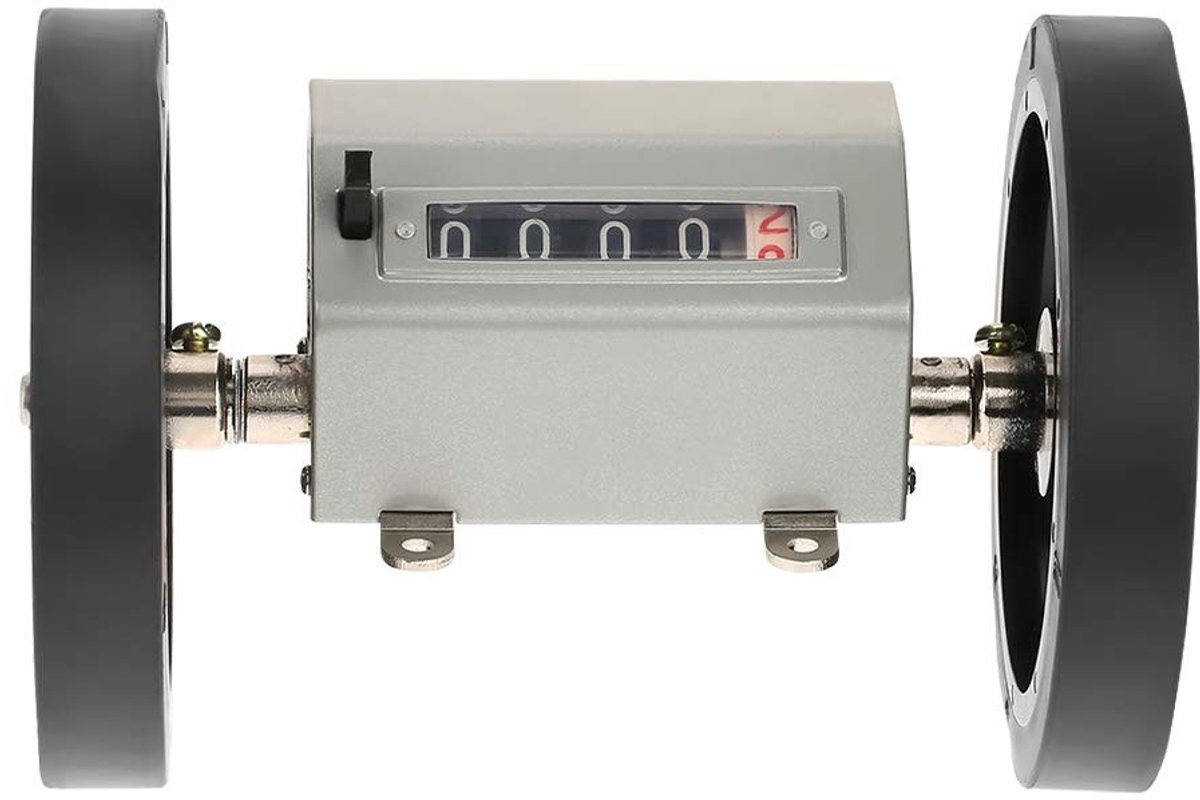 Allecto - Lengte Meter Roller - Mechanische Telmachine tot 10000m - Max Snelheid 350RPM - Nauwkeurige metingen - Handig en gebruiksvriendelijk - Ge...