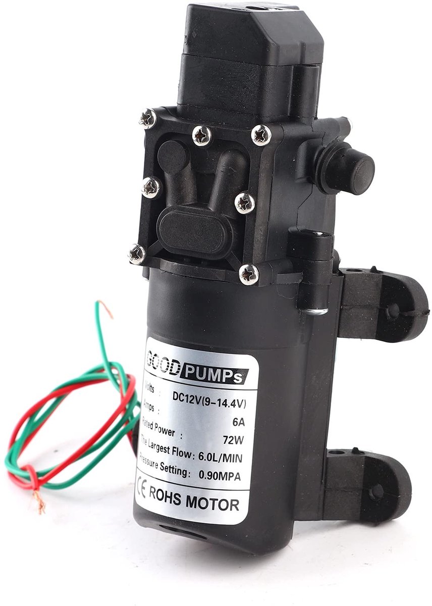 Allecto - Waterpomp - Zelfaanzuigende pomp - Voor tuin en aquarium - 72W 12V - Hoog rendement - Eenvoudige installatie - Geschikt voor diverse toep...