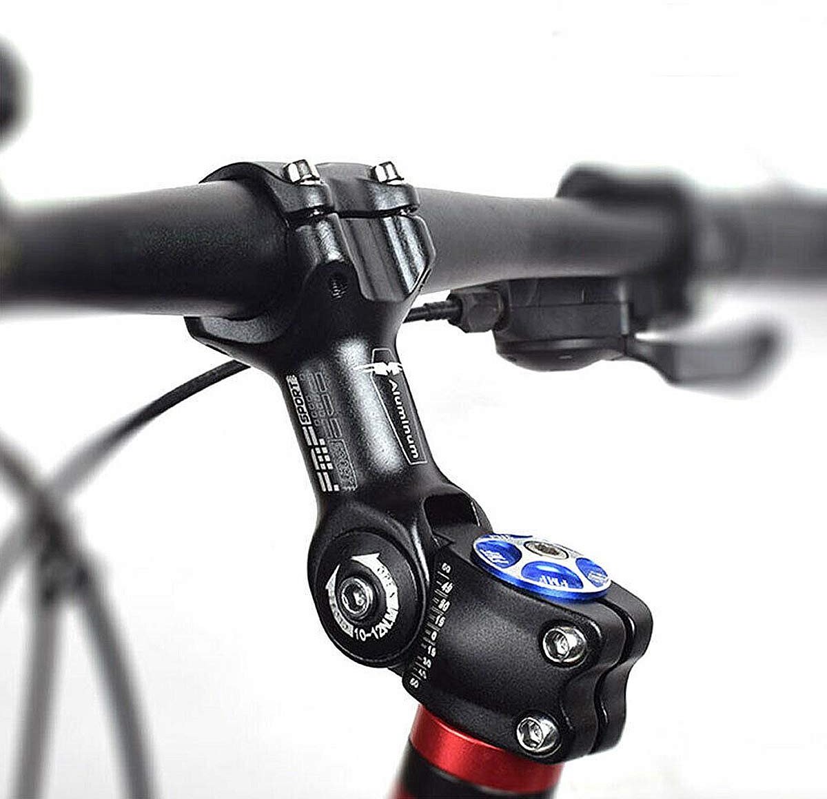 Allecto - Verstelbare fietsstuurpen - Mountainbike stuurverhoger - Verstelbaar en comfortabel - 31,8 mm - Fietsstuurverlenger - Geschikt voor racef...
