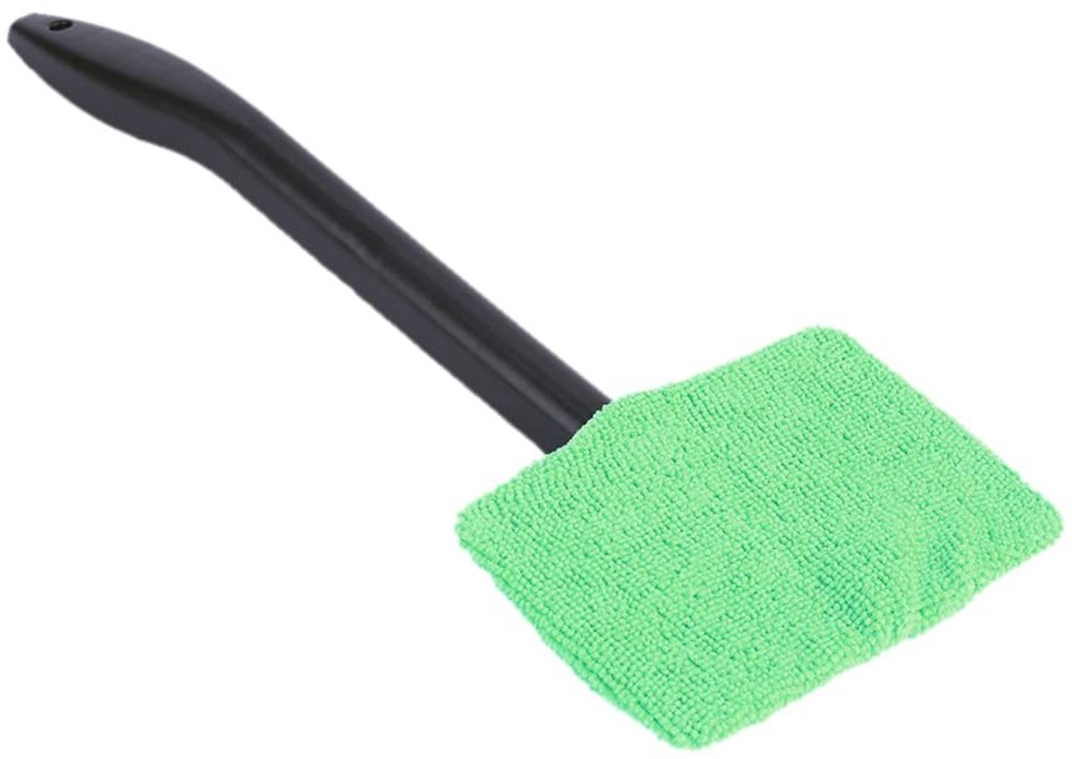 Qqmora Microfiber Ruitenreiniger - Ergonomische Ruitborstel voor Auto en Thuis - 13 inch Groen