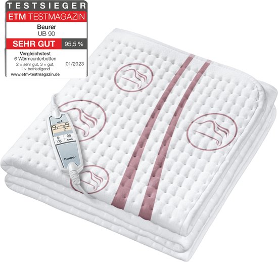 Beurer UB 90 Elektrische Onderdeken 150x80cm 2 Zones - Beurer - €74,99