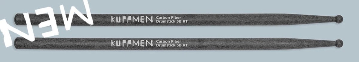 Kuppmen Music 5B Carbon Fiber Drum Stick Round Tip