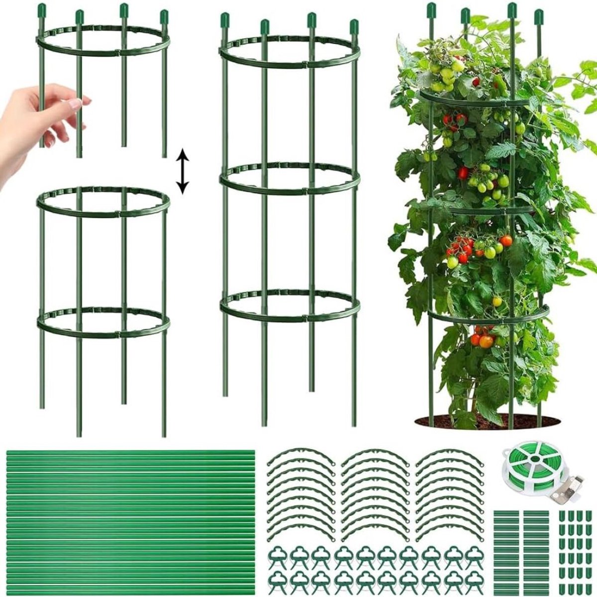 CLGP® Klimrek Planten - Plantensteunen voor Klimplanten - Wandrek voor Buiten - Groen