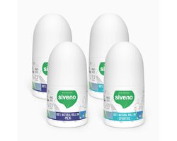 Siveno Natuurlijke Roll-On Deodorant Voordeelset – Sportive & Men – 4 Stuks