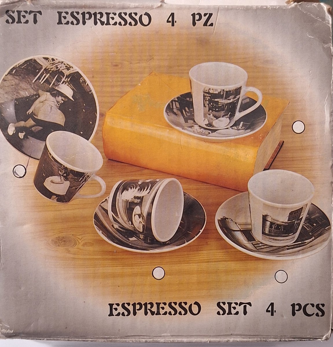Espresso set 4 kop en schotels