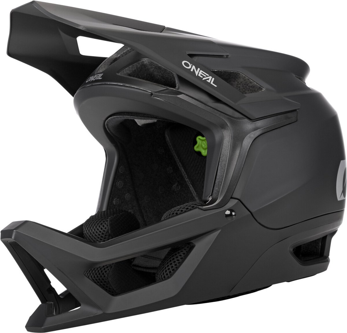 O'NEAL Transition Solid Mat Zwart Downhill Fietshelm - Bicycle Helmet