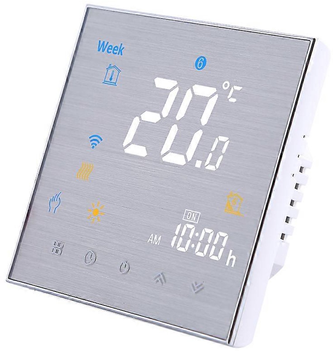 BHT-3000GCLW- WiFi Slimme Thermostaat - 5A 95-240V - Groot LCD - 86x86x13.3mm