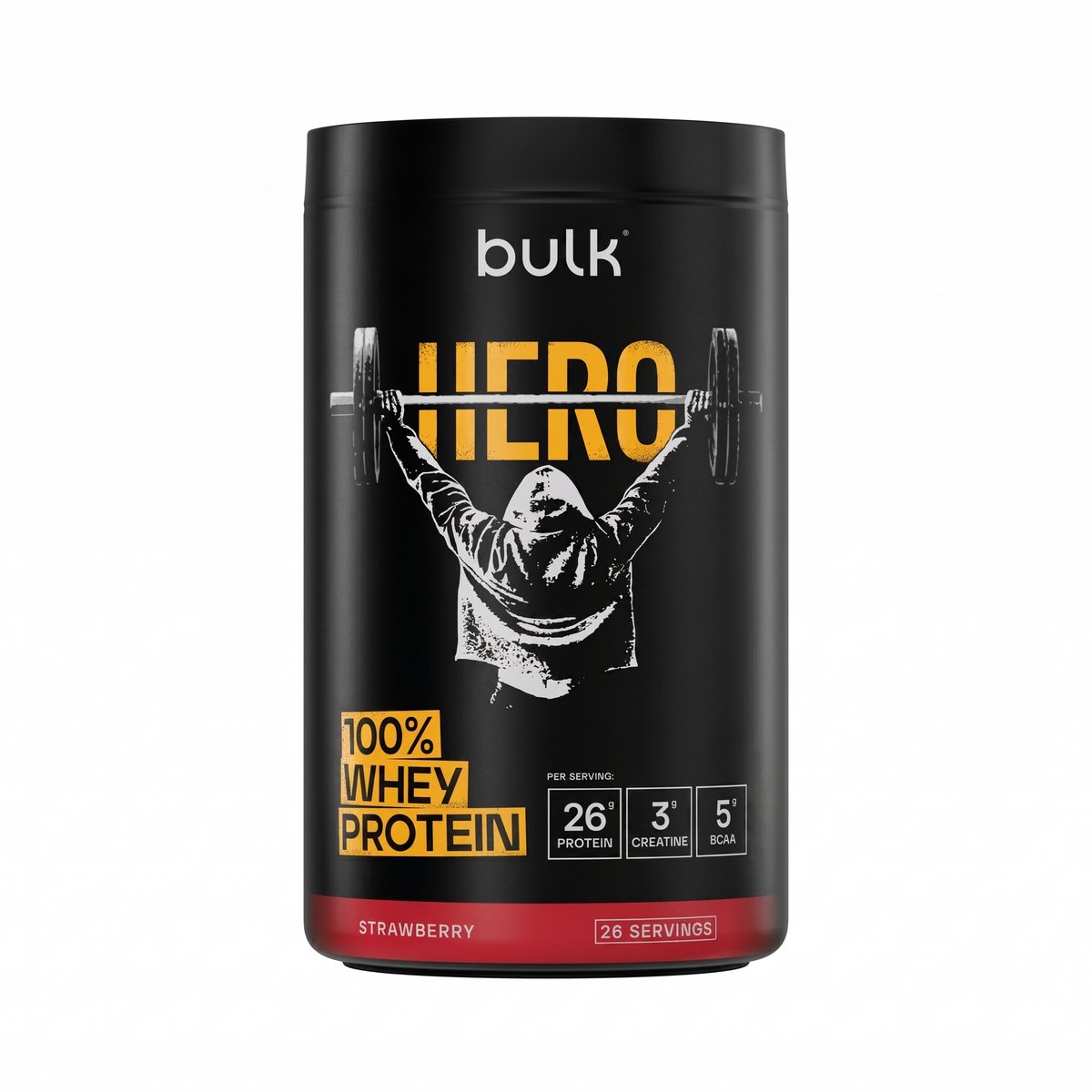 Bulk Hero 100% Whey Protein (2275g) Strawberry - Eiwitten - Wei-eiwit Mix