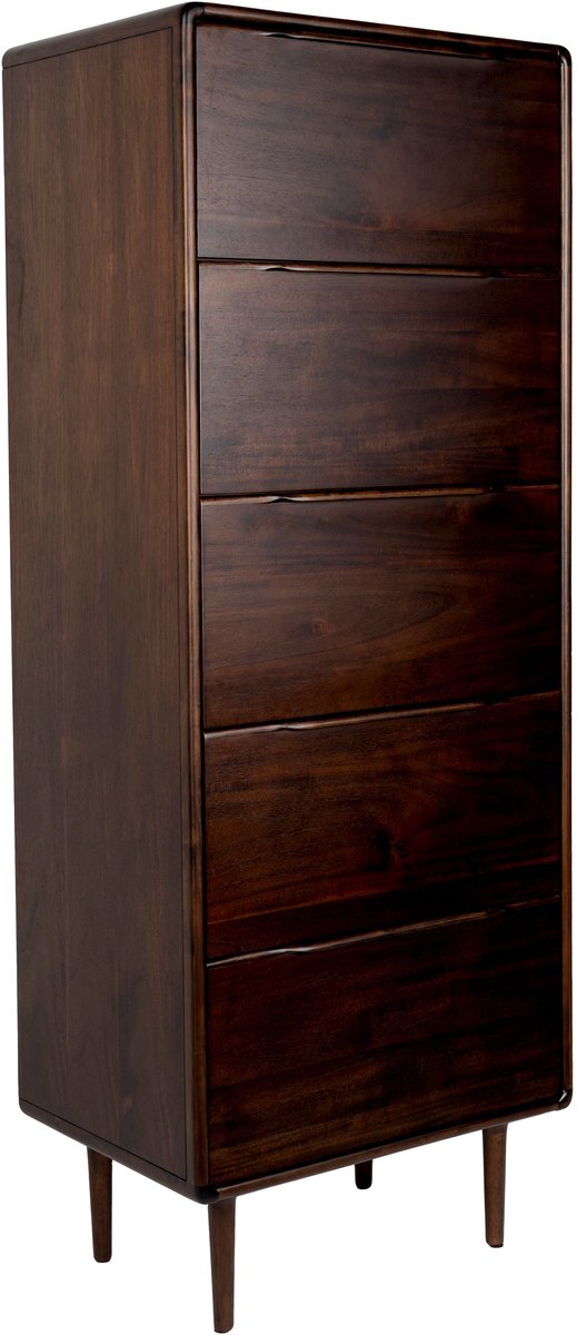 Elroy Ladekast Hoog 155 cm Walnootkleur