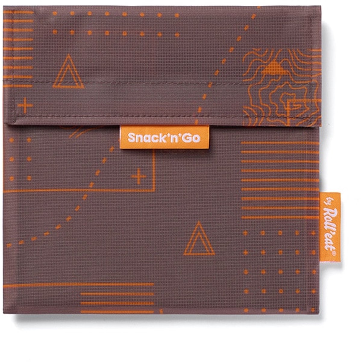 Snack'n'Go Outdoor Trail Map - Duurzame Lunchzakje voor Wandelen & Kamperen – Herbruikbare Broodzak – Compact & Lichtgewicht