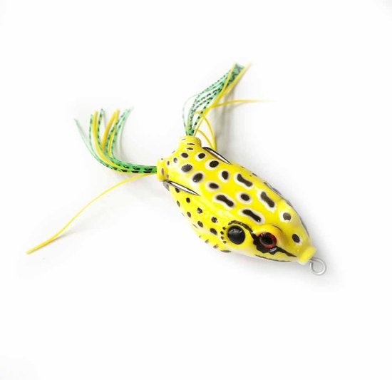 Vijf kikker kunstaas, oppervlakteaas/zachte kunstmatige rog aas, 5,5 cm, 8 gram, zachte tube, ontworpen voor baars, slangvis, zoetwater zachte aassoorten, muskellunge, enz., geschikt voor viskoffers, haakbestendig voor grondel en baars. — afbeelding 3