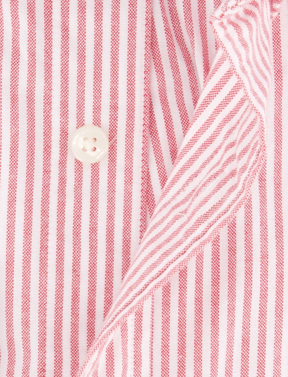 Gant rood/wit gestreept overhemd