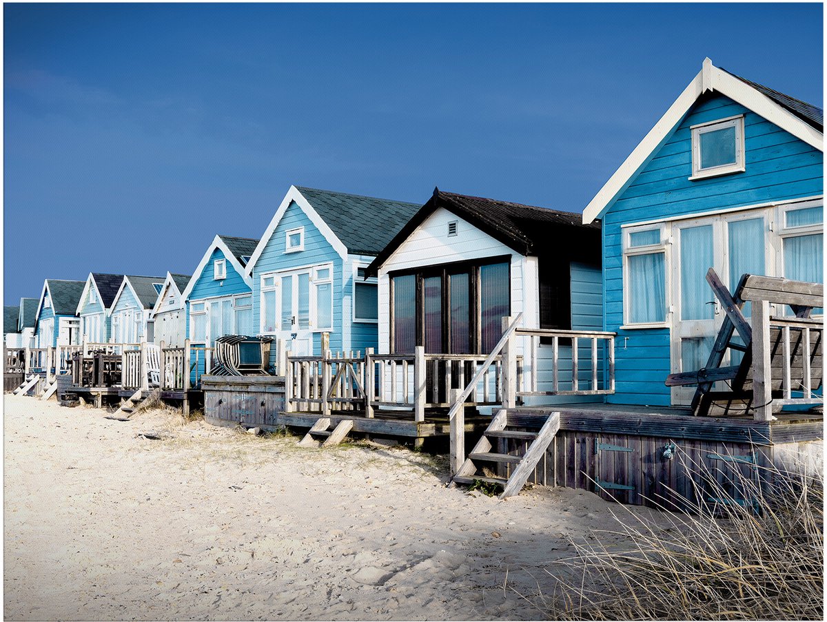 Art for the Home Buitencanvas Strandhuizen