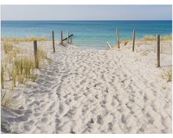 Art for the Home Buitencanvas Strandwandeling