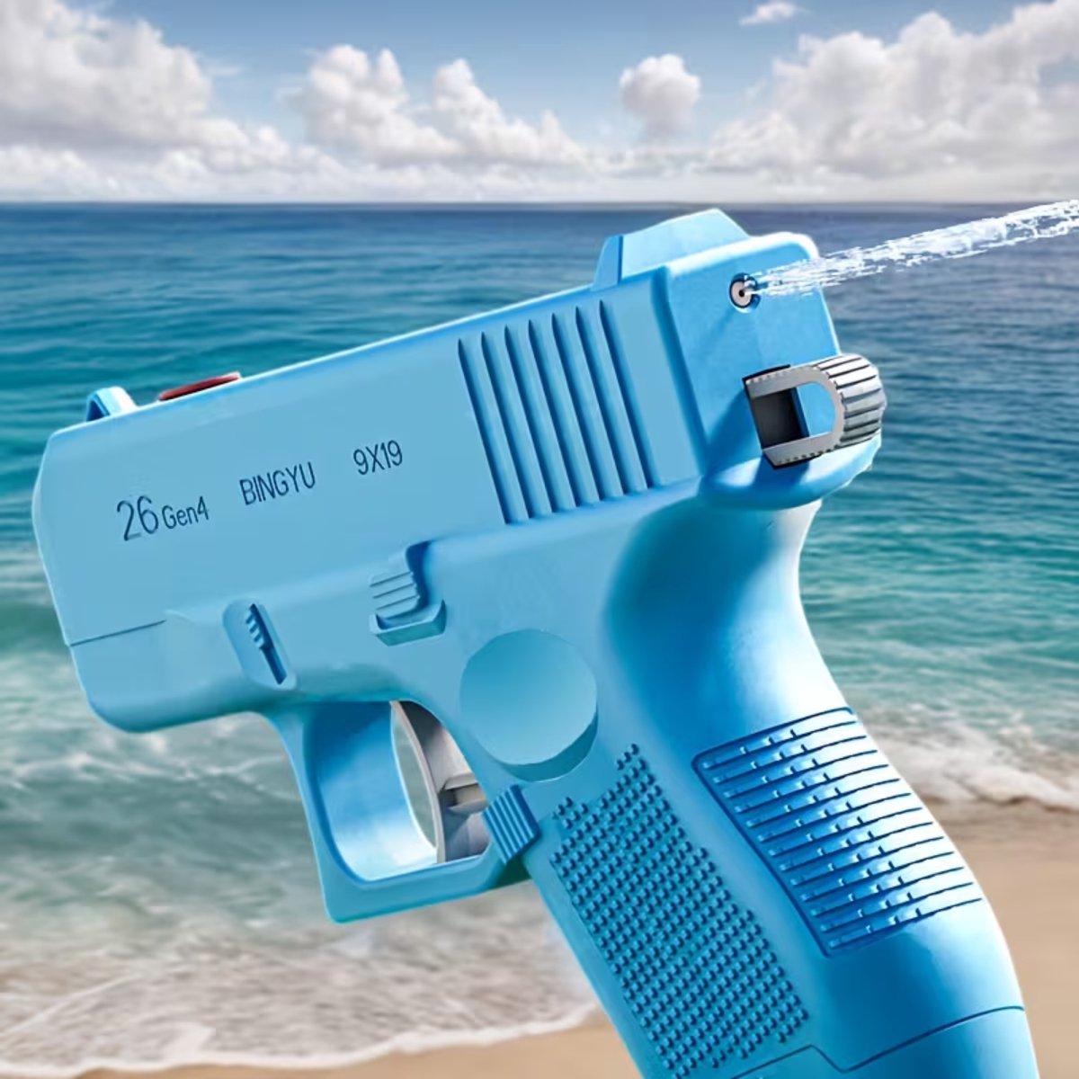 Prank Gun Waterpistool – Dubbelzijdige Grap Water Gun met Omgekeerde Spray & Verborgen Trekker – Zomer Speelgoed voor Kinderen en Volwassenen – Zwembad & Strand – Oranje — afbeelding 2