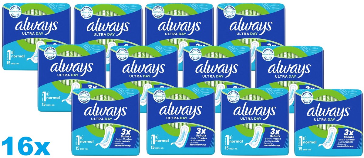 16 x Always - Ultra Day - Maandverband - Normal - 16 x 15