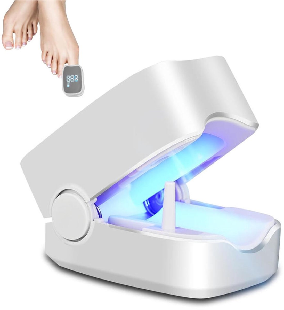 Nagelschimmel Laser - Onychomycose laserbehandeling - Schimmel Nagel Laser - Nagelverzorgingsapparaat - Kalknagel Verwijderaar - Kalknagelbehandeling - Pedicure - Lichttherapielamp - Kalknagel Laser - Voor teennagels en vingernagels -Digitaal display