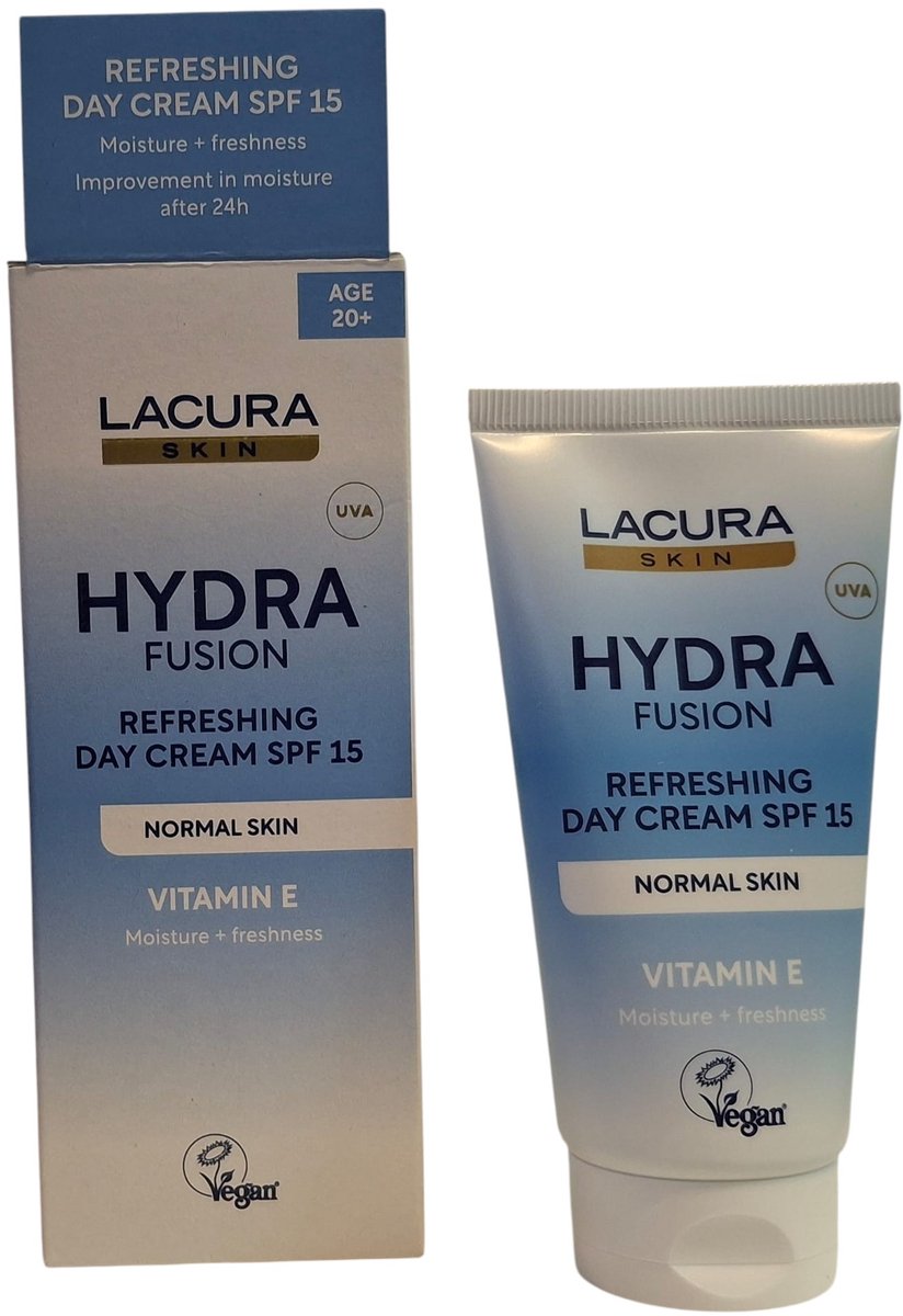 Lacura Skin Hydra Fusion Verfrissende Dagcrème SPF 15 – Normale Huid – 50 ml