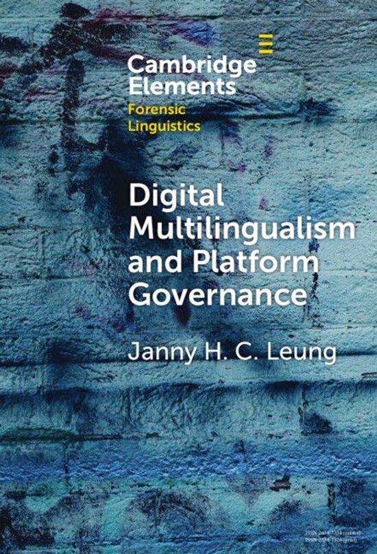 Elements in Forensic Linguistics - Digital Multilingualism a ... - cover