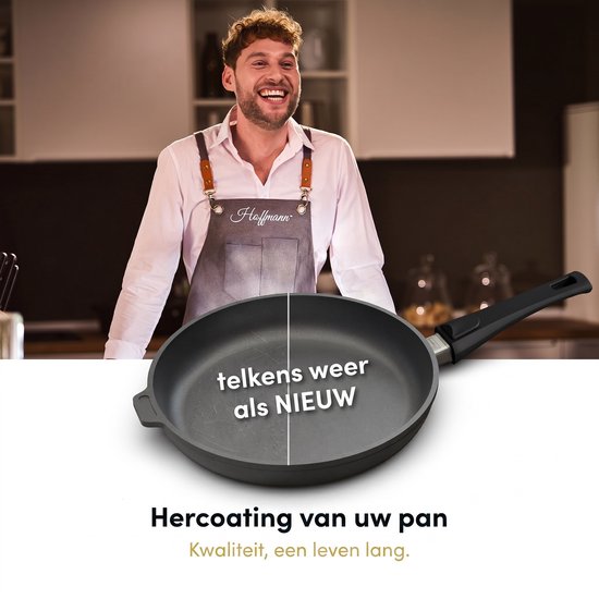 Hoffmann CLASSIQ koekenpan - Ø 32 cm - Antikleef - Afneembare steel - Gemaakt in Duitsland