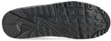 Zool van een Nike Air Max 90 sneaker, zwart met Nike logo.