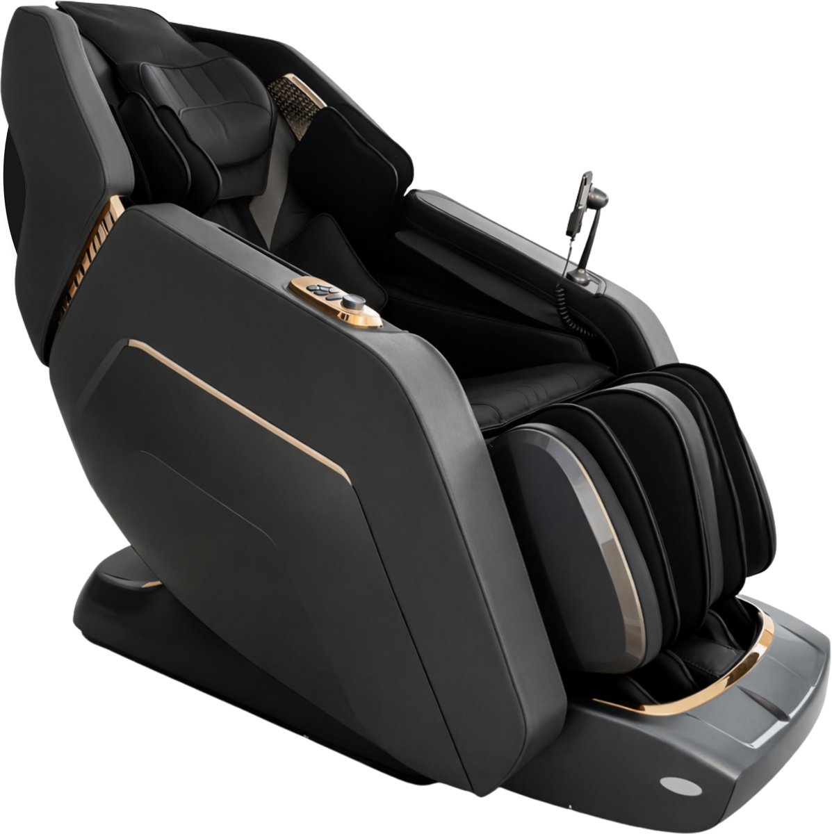 AlienComfort™ Therapeutische Massagestoel TITAN - Space Grey - 24 Airbags - Full body Massage - Shiatsu - LED Scherm - Surround Sound - Massage stoel - Massagestoel Elektrisch - Massagestoel - Massage apparaat - Massage zetel - Massagefauteuil