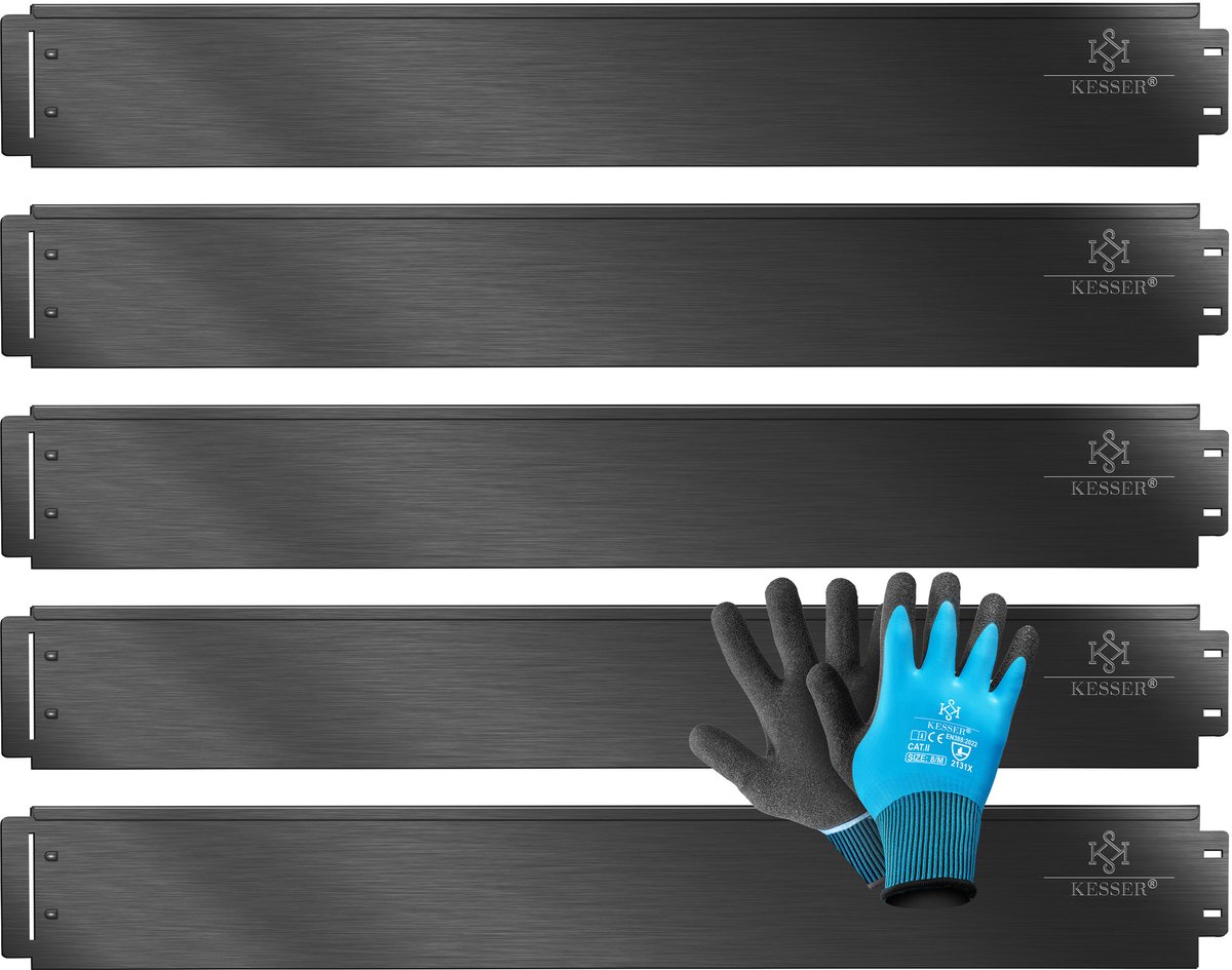 KESSER® Borderrand 5 tot 50 meter Tuinrand Stalen Gazonrand Perkrand