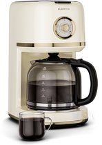 Klarstein Koffiemachine Victoria Filterkoffiemachine – met retro-design, 1,5 L voor tot 12 kopjes, warmhoudfunctie, anti-druppelsysteem, automatische uitschakeling - Koffiezetapparaat - voor Keuken - Coffee Machine - Koffieautomaat