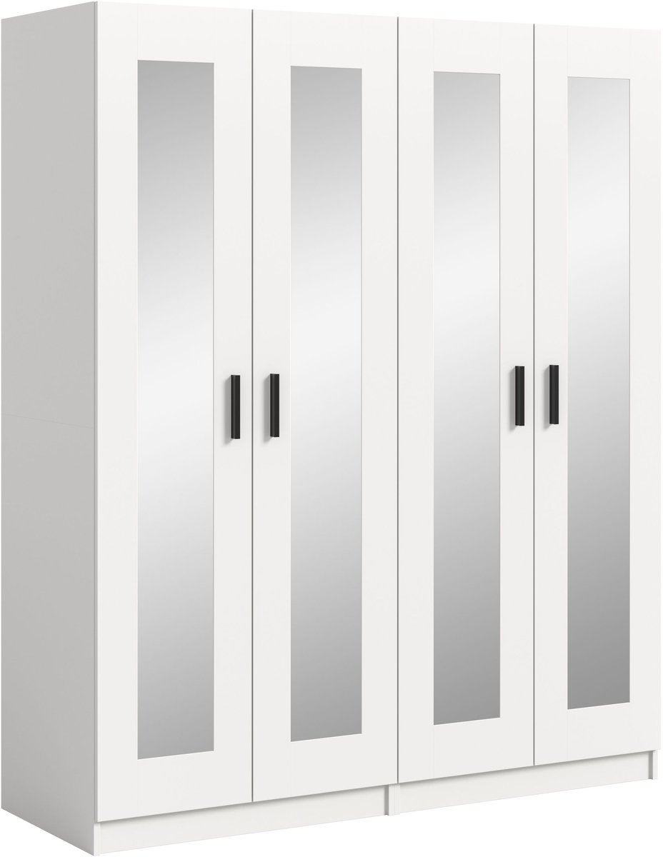 Xonox.Home Kledingkastcombinatie Visby wit B/H/D: 160x194x56 cm