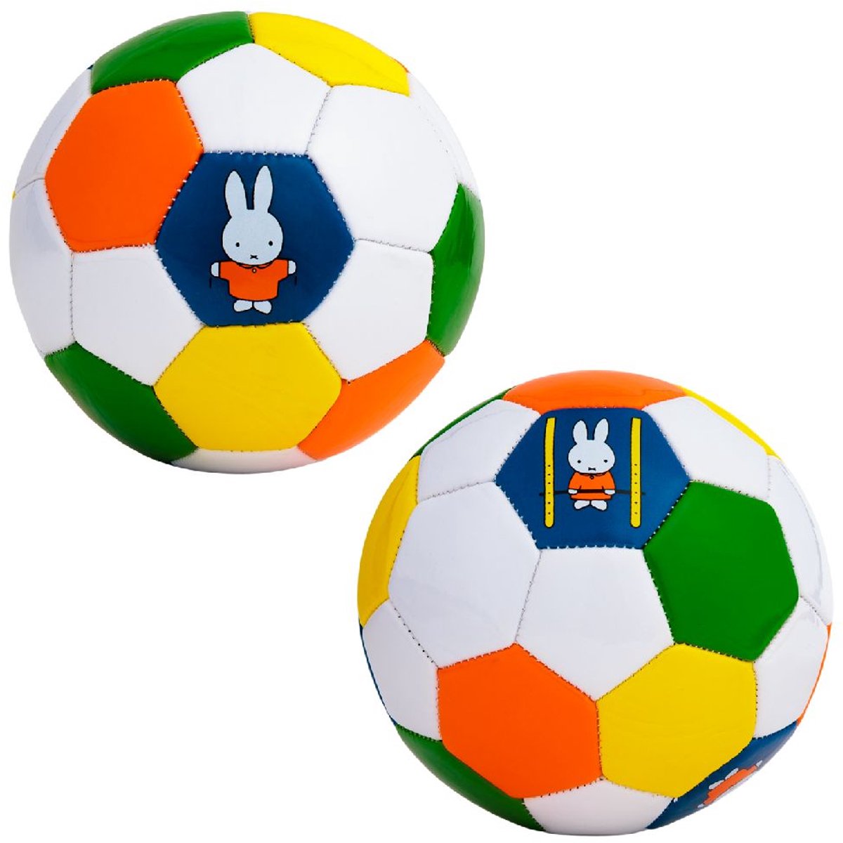 Rubo Toys voetbal Nijntje mini bal voor kinderen kleurrijk.