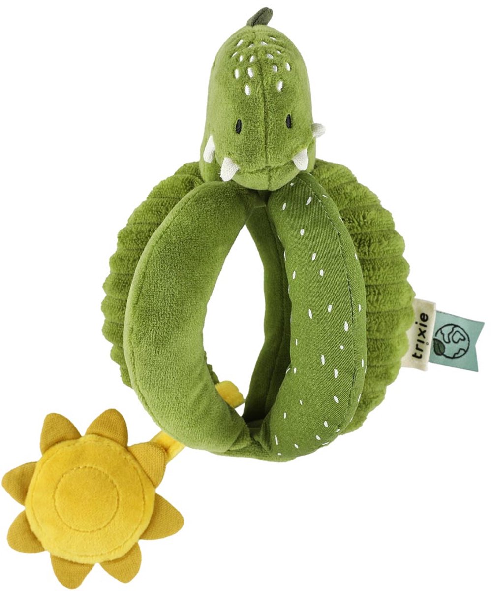 Trixie Mr. Dino grijpballetje  3m+  met kreukelgeluid - Leuk geboortecadeau