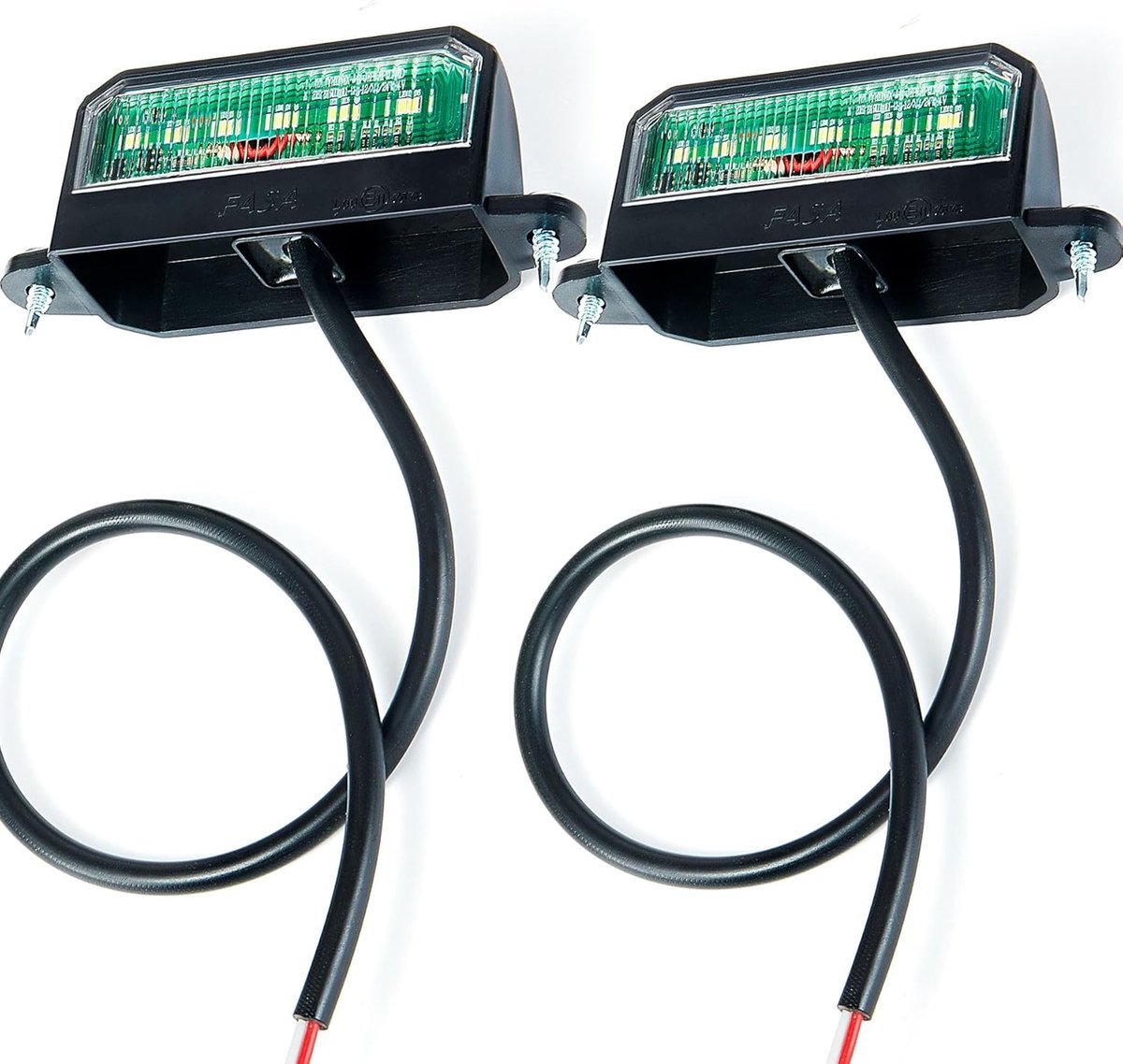 Kentekenplaatverlichting LED - Nummerplaatlampen - Voertuig Verlichting - Waterdicht Ontwerp - 12V 24V - Transparant
