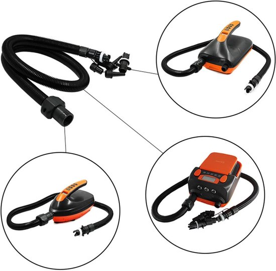 Luchtpompslang Adapter - Opblaasbuis Kit - Watersport Accessoires - Universele Compatibiliteit - 10.5 x 7 x 1.5 cm - Meerkleurig — afbeelding 5