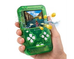 Retro Arcade Spelcomputer - Game Console - 150 Spellen - Mini Speelcomputer met Spelletjes - Handheld voor Vakantie - Onderweg in de Auto - Cadeau Jongens en Meisjes - voor Kinderen Leeftijd 3, 4, 5, 6, 7, 8, 9, 10, 11, 12, 13+ - Silvergear - Groen
