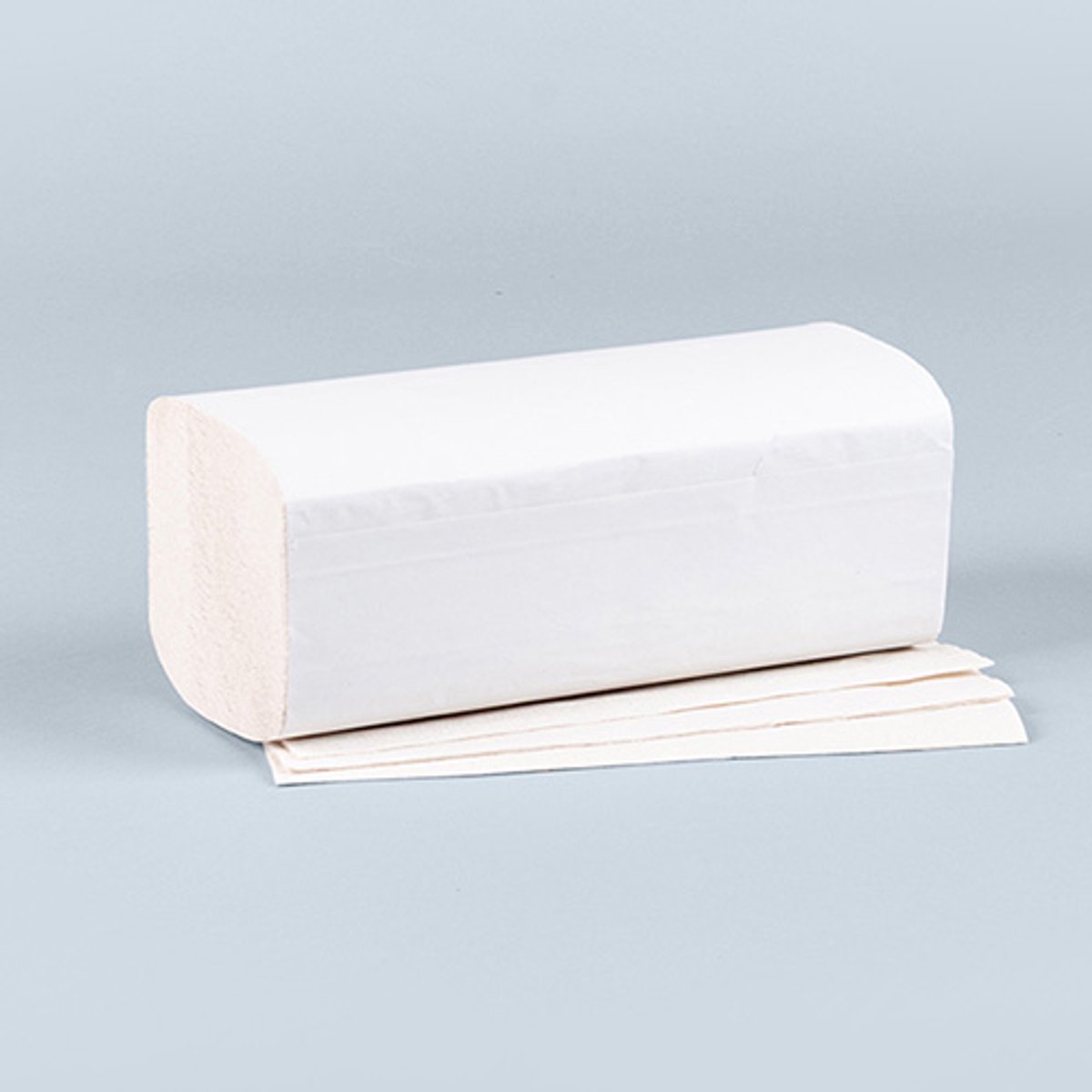1x 3200 Blad Handdoekjes V-vouw 23 cm x 25 cm wit Eco 2-laags (20x160)